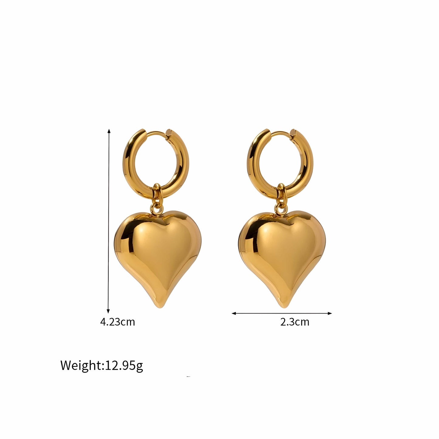 Emma Heart Earrings
