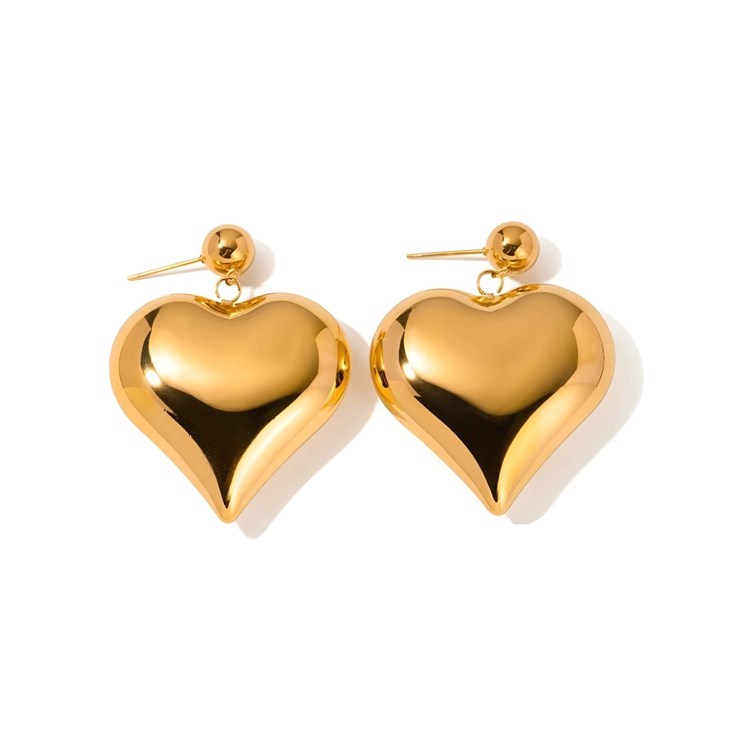 Emma XL Heart Earrings