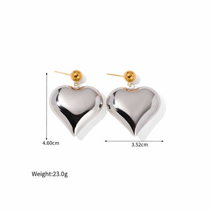 Emma XL Heart Earrings