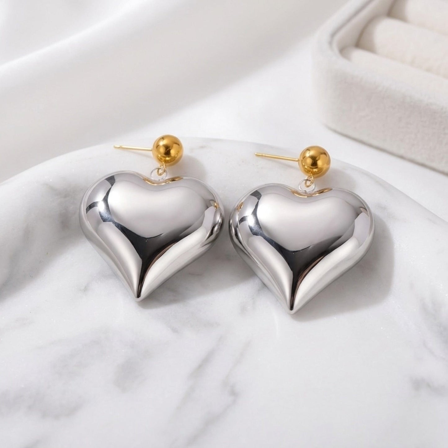Emma XL Heart Earrings