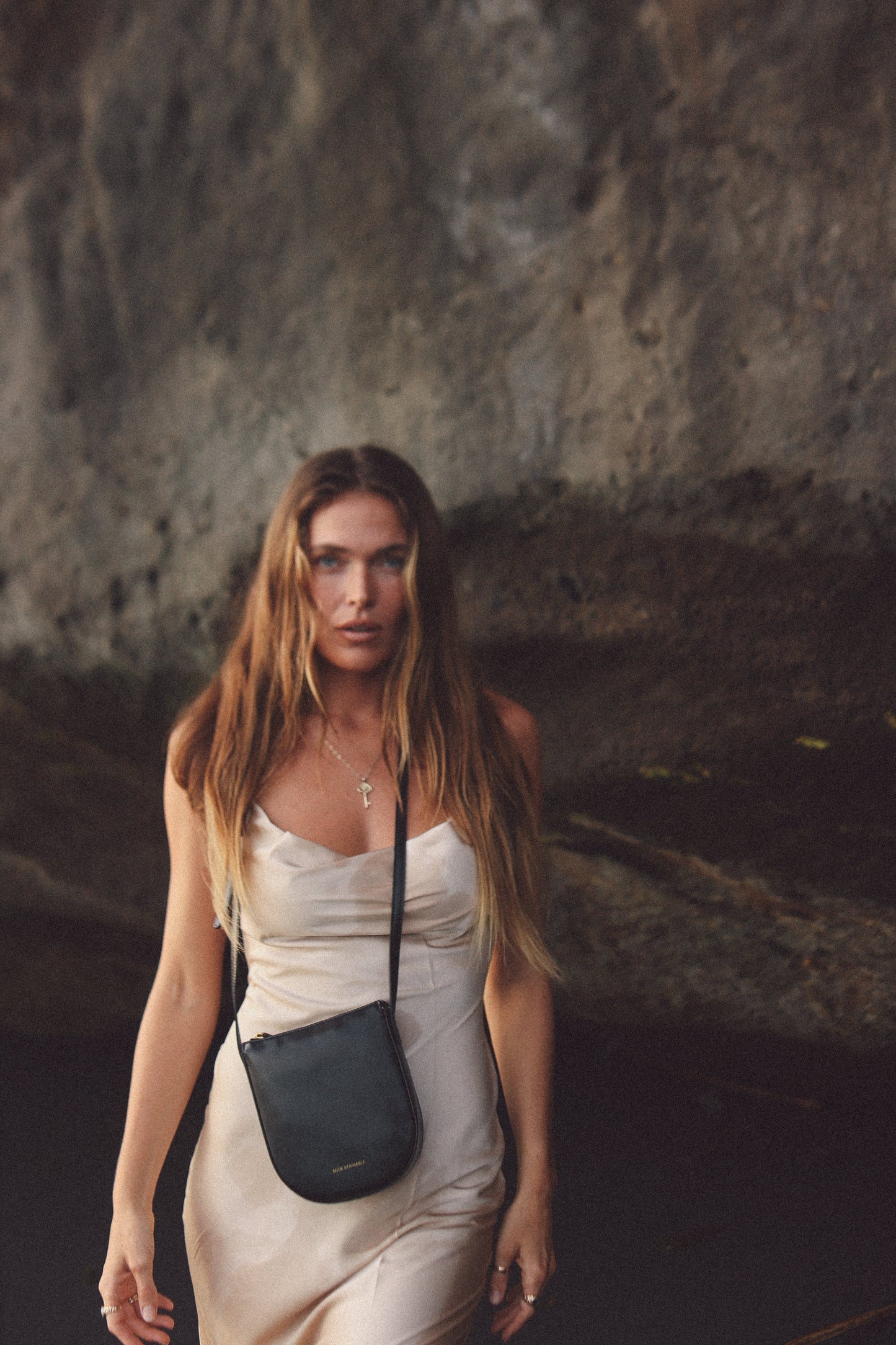 Handbag & Wallet Accessories Eva - Apple Leather Crossbody Bag - Black San Rocco Italia