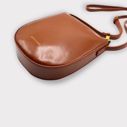 Handbag & Wallet Accessories Eva - Apple Leather Crossbody Bag - Brown San Rocco Italia