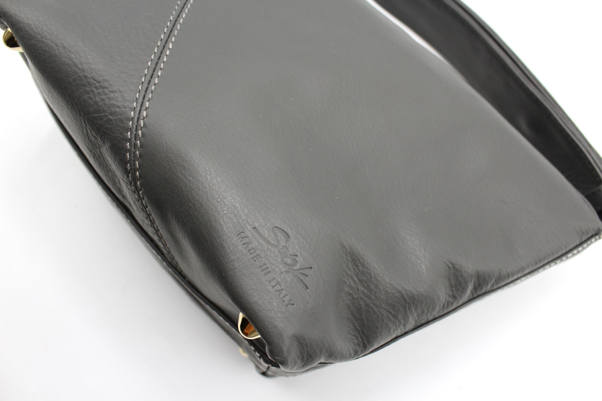 Handbag & Wallet Accessories Evy - Genuine Leather Pouch Shoulder Bag - Ash Grey San Rocco Italia