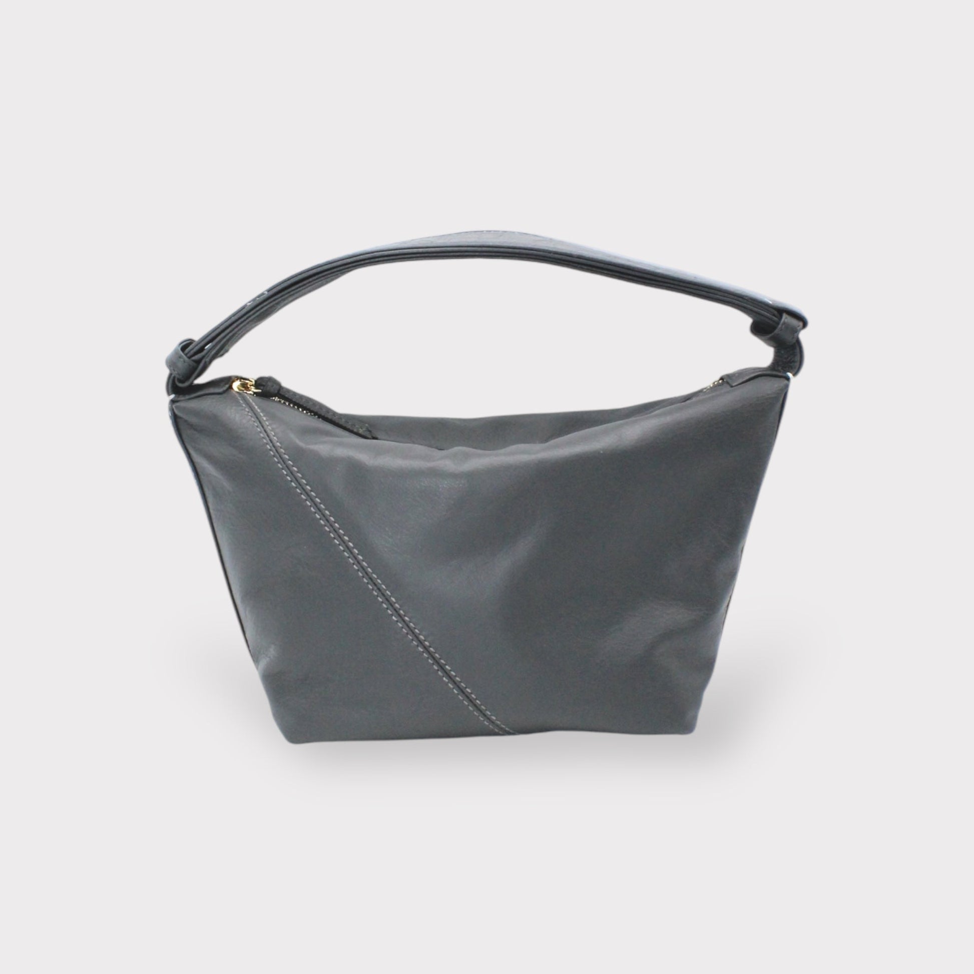 Handbag & Wallet Accessories Evy - Genuine Leather Pouch Shoulder Bag - Ash Grey San Rocco Italia