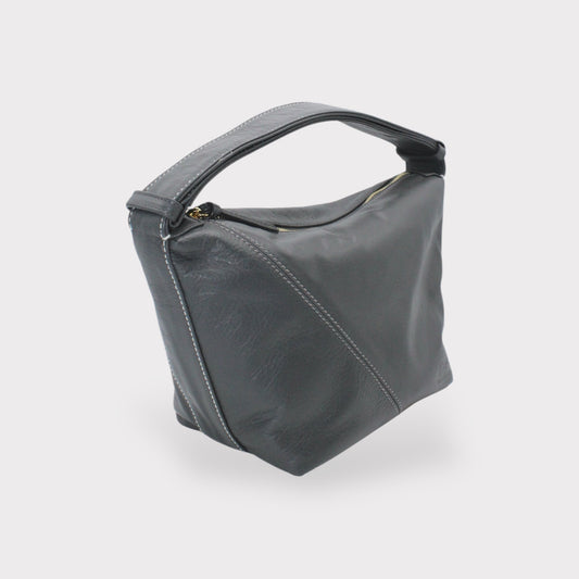 Handbag & Wallet Accessories Evy - Genuine Leather Pouch Shoulder Bag - Ash Grey San Rocco Italia