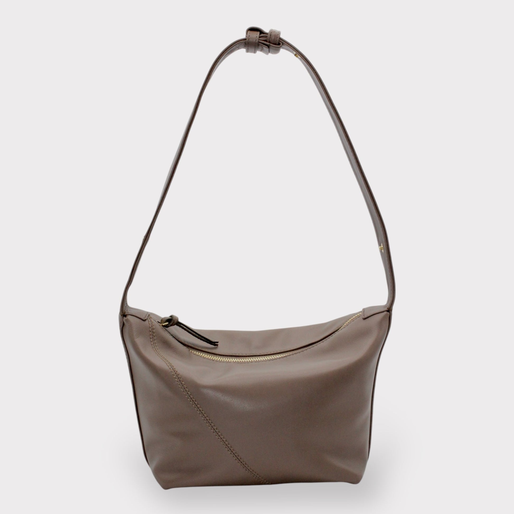 Handbag & Wallet Accessories Evy - Genuine Leather Pouch Shoulder Bag - Taupe San Rocco Italia