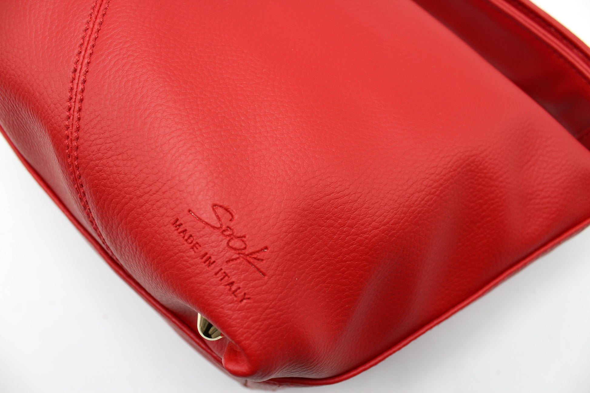 Bag Evy - Vegan Cactus Leather Shoulder Bag - Red San Rocco Italia