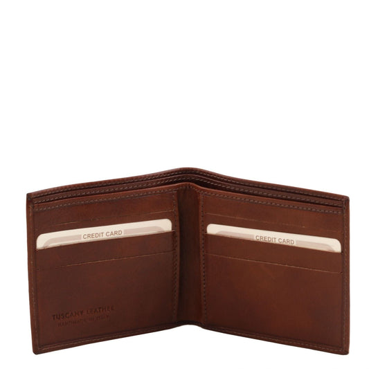 Leather wallets for men Exclusive 2 fold leather wallet for men | TL140797 San Rocco Italia