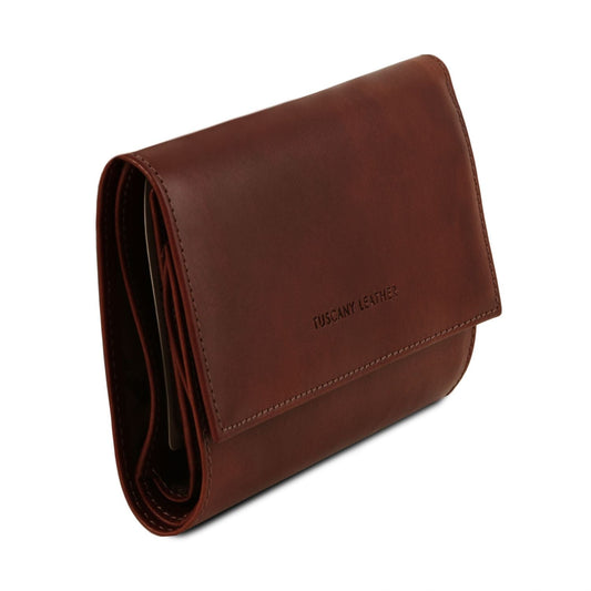 Leather wallets for women Exclusive 4 fold Italian leather wallet for women | TL140796 San Rocco Italia