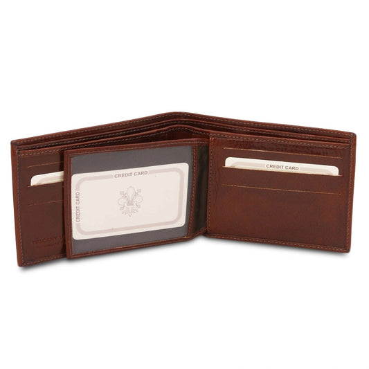 Leather wallets for men Exclusive leather 3 fold wallet for men | TL140817 San Rocco Italia