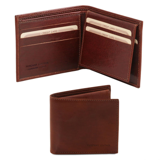 Exclusive leather tri fold wallet for men | TL141353 - Premium Leather wallets for men - Shop now at San Rocco Italia