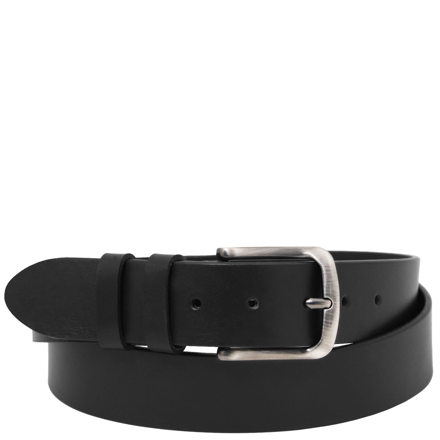 Leather Belts for men Black / 95 cm Handcrafted leather belt 40mm for jeans | TL142527 San Rocco Italia