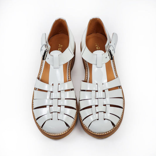 Sandals Handmade Leather Fisherman Sandals - White San Rocco Italia