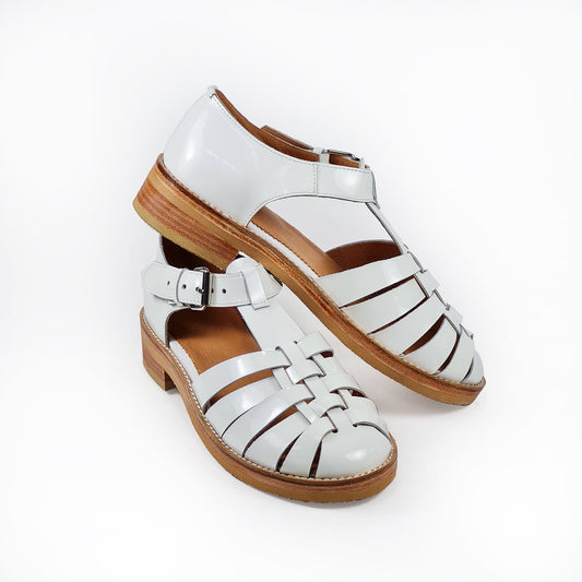 Sandals Handmade Leather Fisherman Sandals - White San Rocco Italia