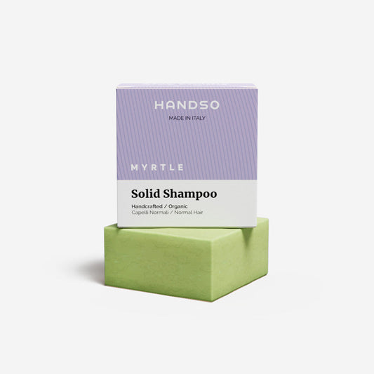 Organic Soap Normal Hair - Myrtle Tea Tree Handso Organic Solid Shampoo San Rocco Italia