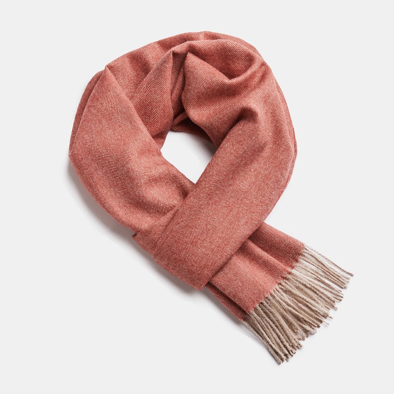 Natural Baby Alpaca Wool Scarf – Exclusive Fishbone - Premium  - Shop now at San Rocco Italia