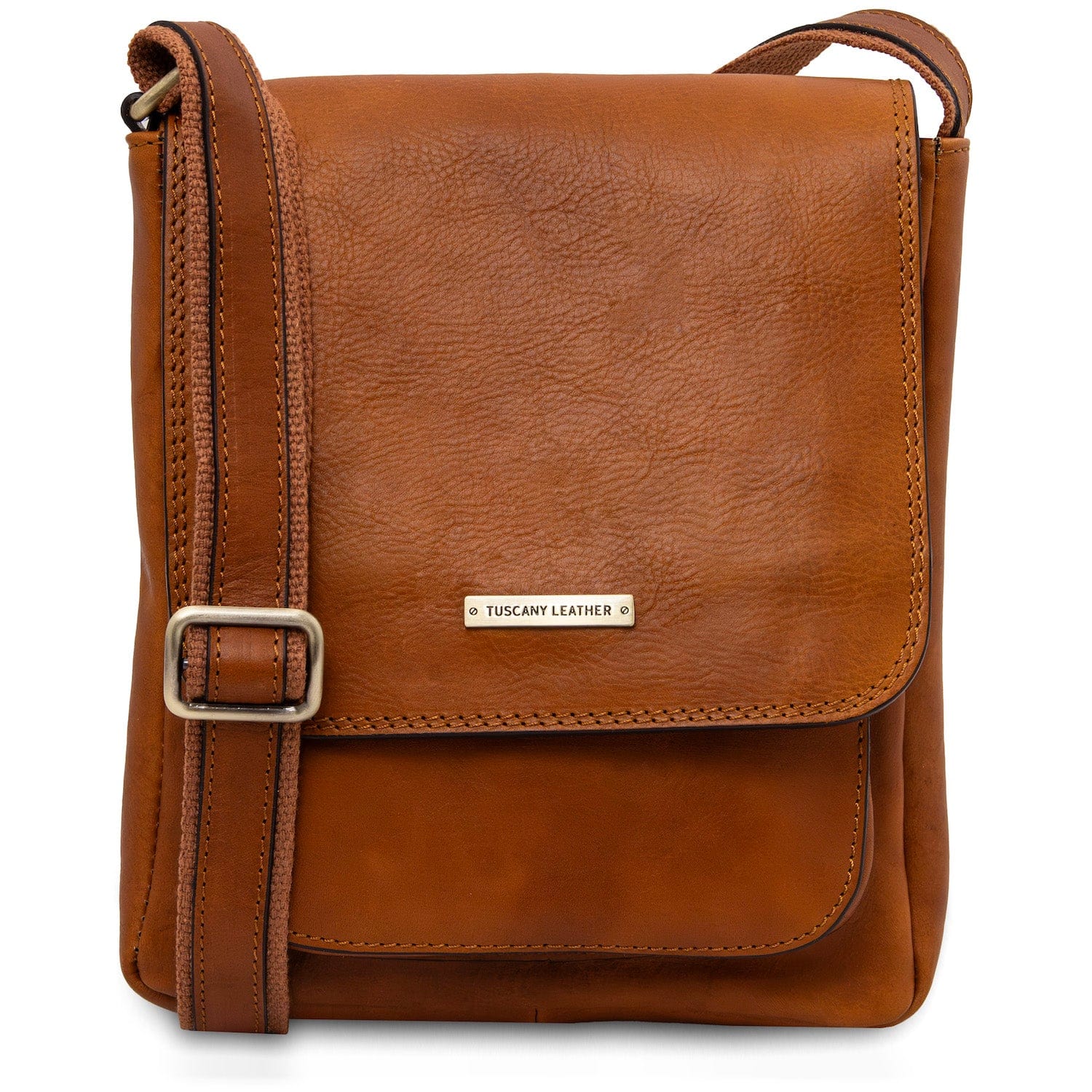 Jimmy - Leather crossbody bag for men with front pocket | TL141407 - Premium Leather bags for men - Shop now at San Rocco Italia