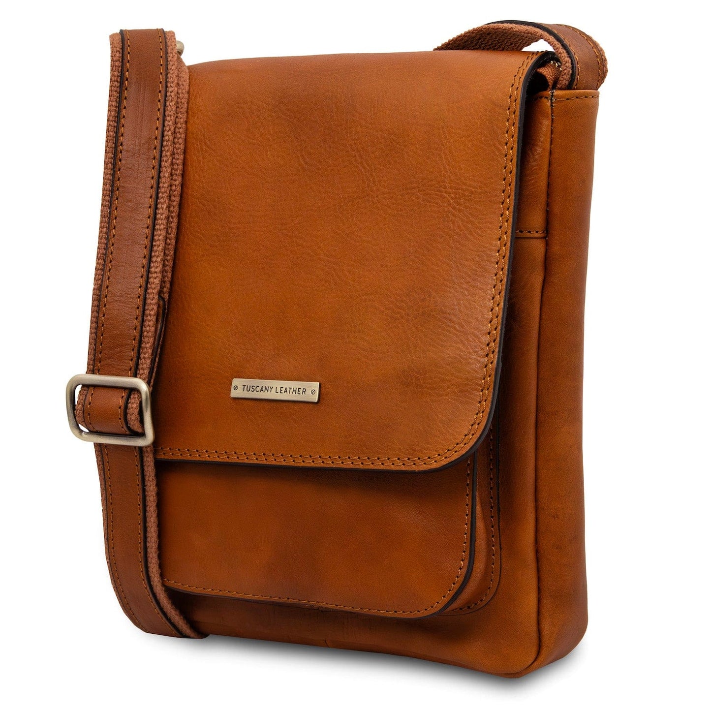 Jimmy - Leather crossbody bag for men with front pocket | TL141407 - Premium Leather bags for men - Shop now at San Rocco Italia