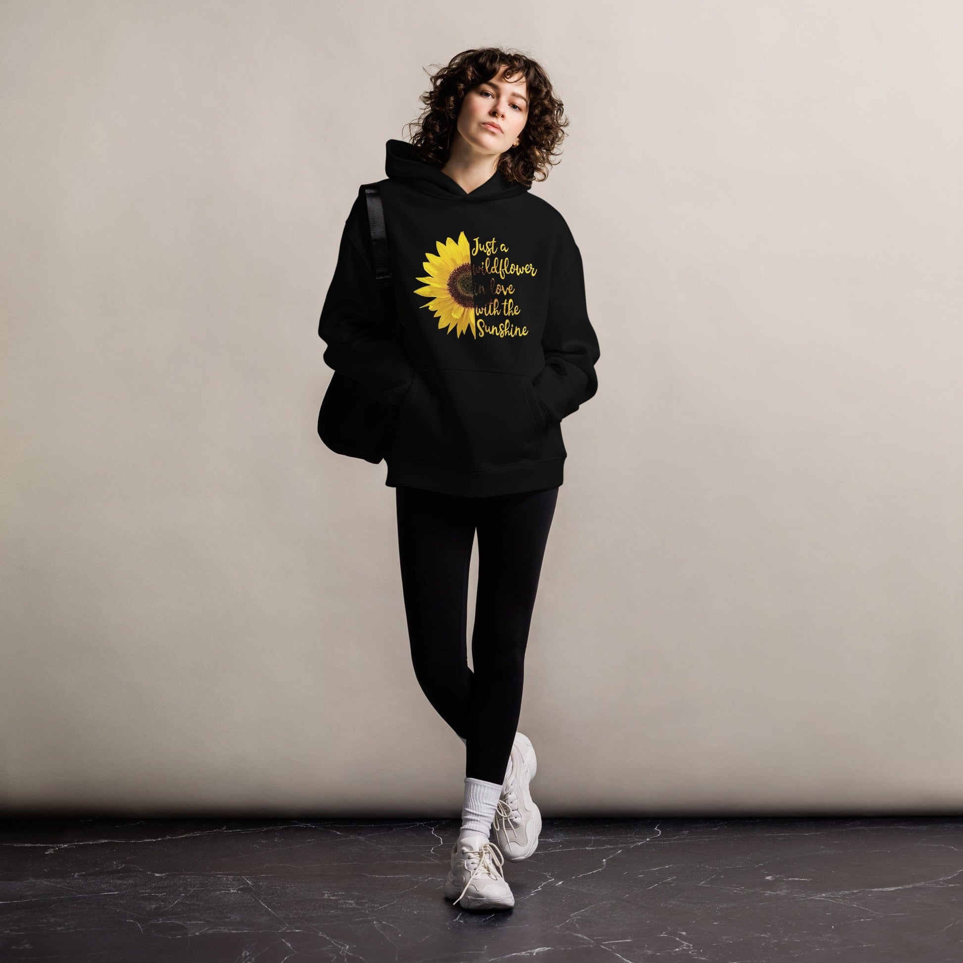 Just a Wildflower in Love with the Sunshine Unisex Oversized Hoodie - Premium Unisex Oversized Hoodie | AS Colour 5161 - Shop now at San Rocco Italia