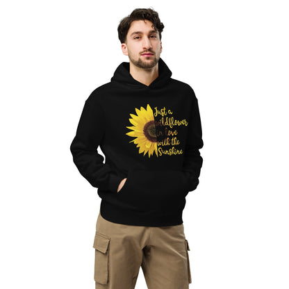 Just a Wildflower in Love with the Sunshine Unisex Oversized Hoodie - Premium Unisex Oversized Hoodie | AS Colour 5161 - Shop now at San Rocco Italia