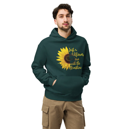 Just a Wildflower in Love with the Sunshine Unisex Oversized Hoodie - Premium Unisex Oversized Hoodie | AS Colour 5161 - Shop now at San Rocco Italia