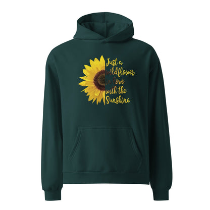 Just a Wildflower in Love with the Sunshine Unisex Oversized Hoodie - Premium Unisex Oversized Hoodie | AS Colour 5161 - Shop now at San Rocco Italia