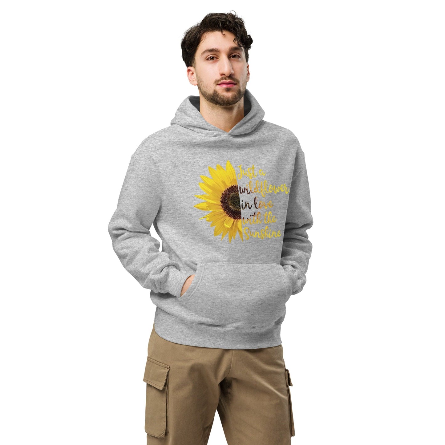 Just a Wildflower in Love with the Sunshine Unisex Oversized Hoodie - Premium Unisex Oversized Hoodie | AS Colour 5161 - Shop now at San Rocco Italia