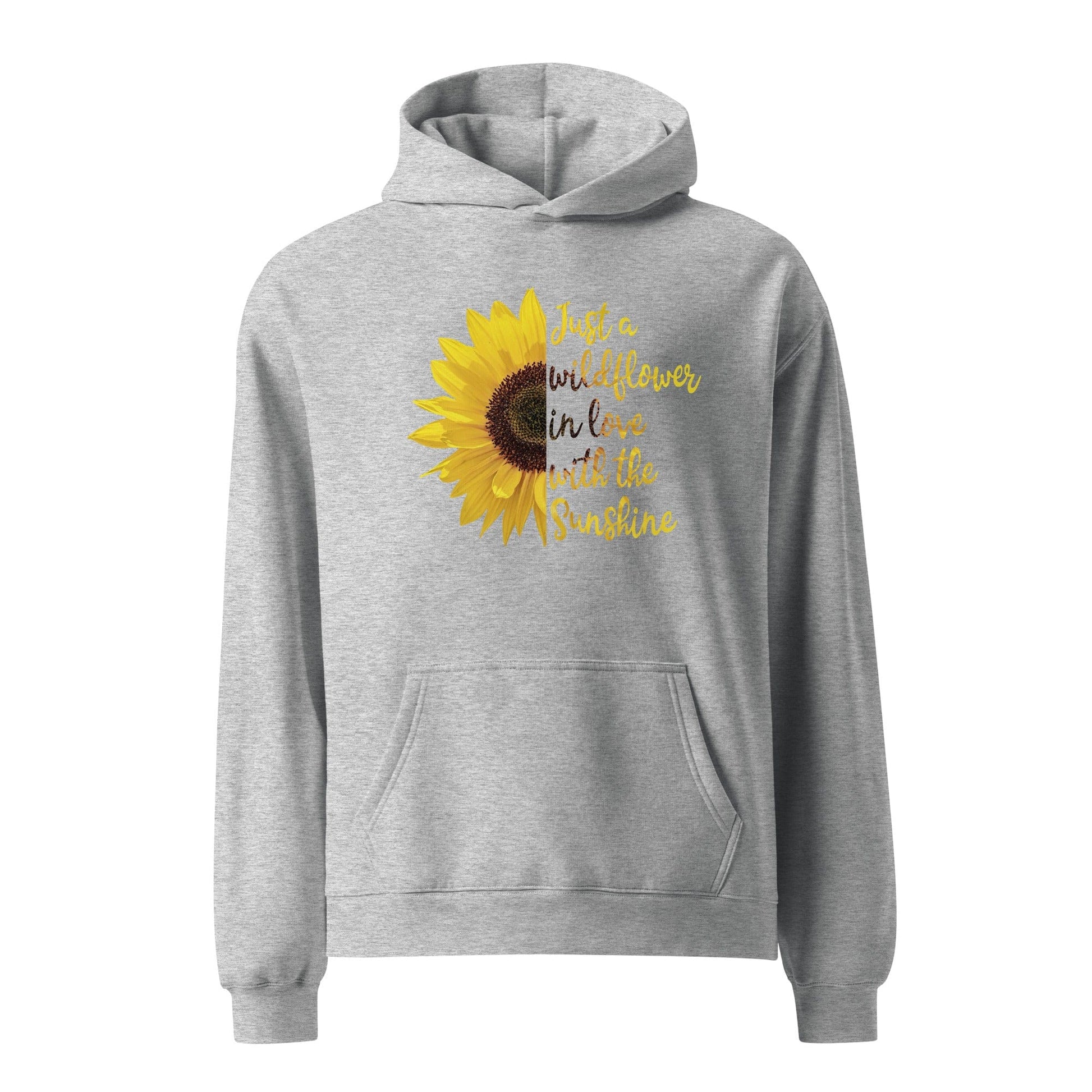 Just a Wildflower in Love with the Sunshine Unisex Oversized Hoodie - Premium Unisex Oversized Hoodie | AS Colour 5161 - Shop now at San Rocco Italia