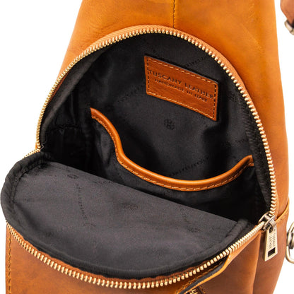 Kevin - Leather crossover bag | TL142423 - Premium Leather bags for men - Shop now at San Rocco Italia