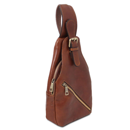 Kevin - Matte leather crossover bag | TL142423 - Premium Leather bags for men - Shop now at San Rocco Italia