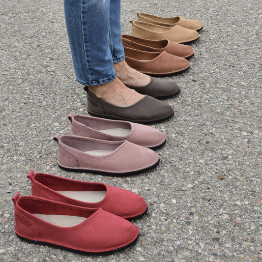 Flats Kuutsid Leather Flats - Burgundy San Rocco Italia