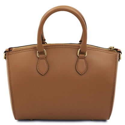 Layla - Leather small duffle handbag | TL142399 - Premium Leather handbags - Shop now at San Rocco Italia