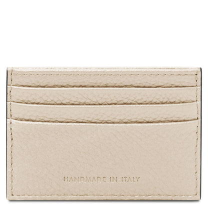 Men leather accessories Leather card holder - 6 cards, pebbled leather | TL142472 San Rocco Italia