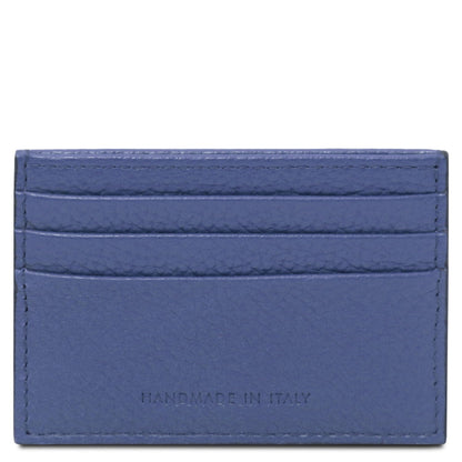 Men leather accessories Leather card holder - 6 cards, pebbled leather | TL142472 San Rocco Italia