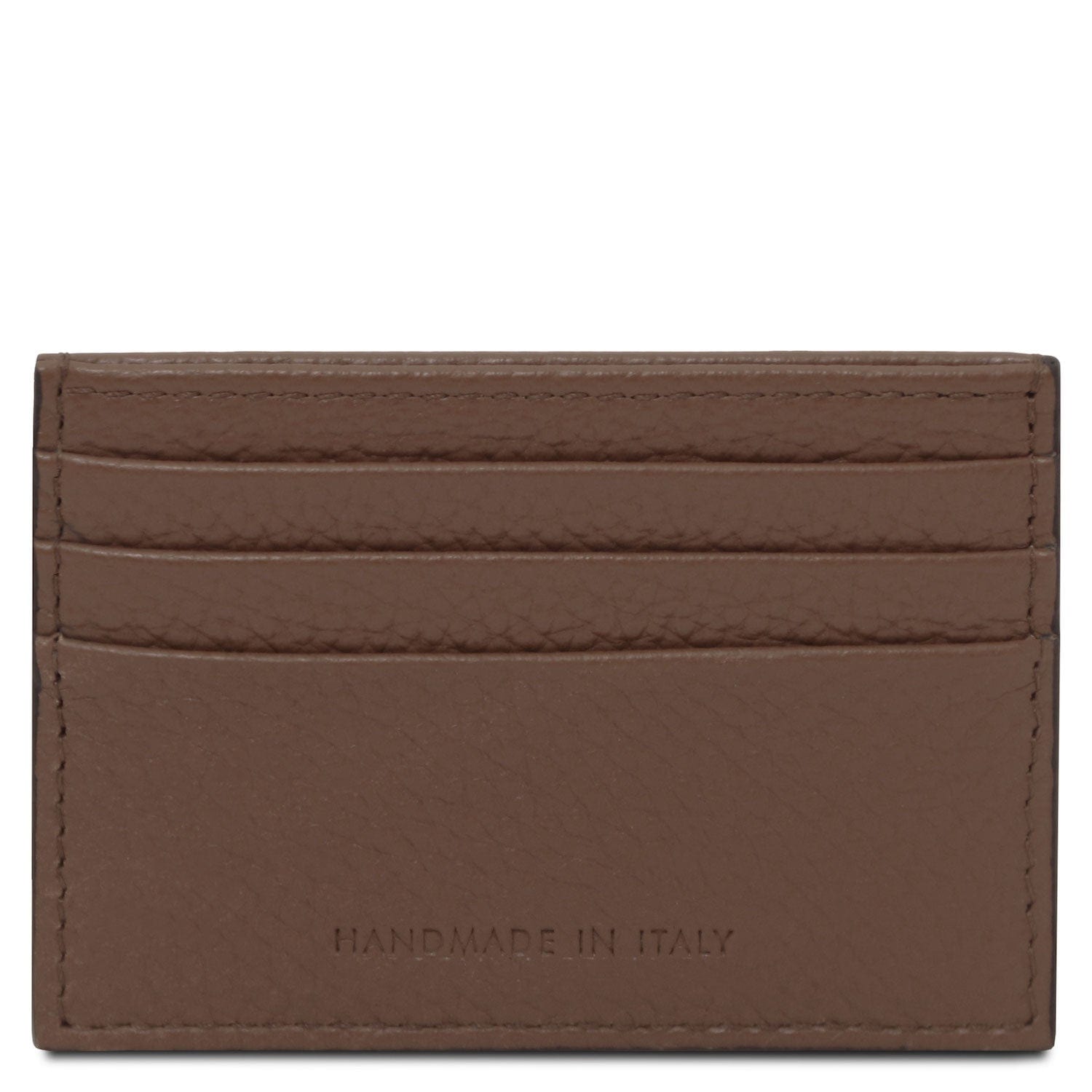 Men leather accessories Leather card holder - 6 cards, pebbled leather | TL142472 San Rocco Italia
