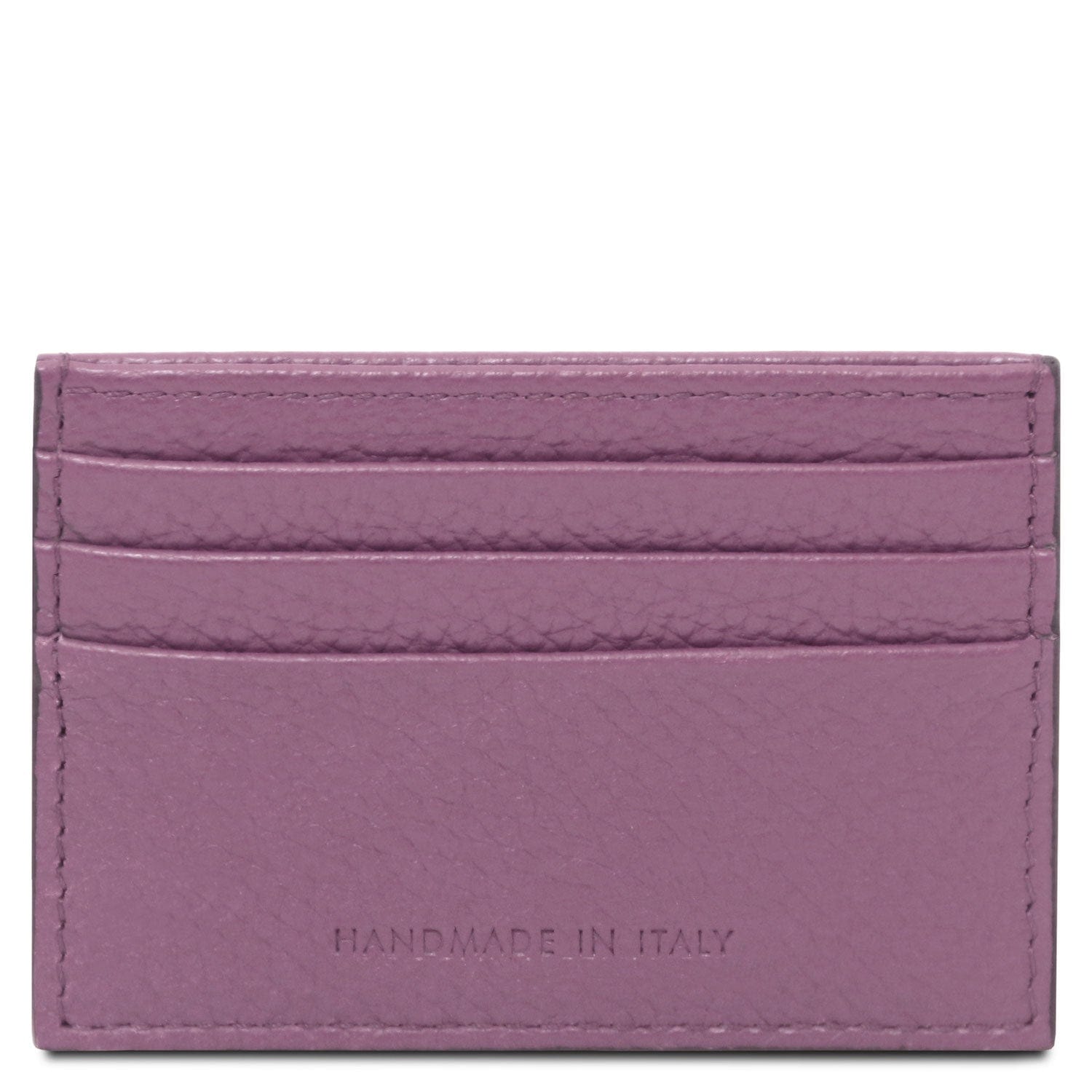 Men leather accessories Leather card holder - 6 cards, pebbled leather | TL142472 San Rocco Italia