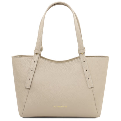 Libra - Long handle leather tote bag | TL142580