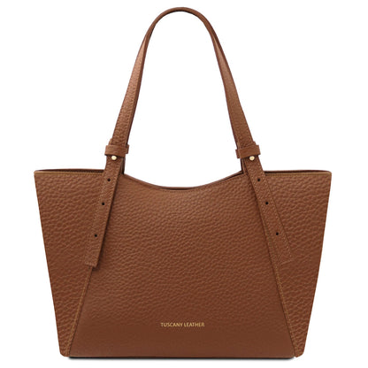 Libra - Long handle leather tote bag | TL142580