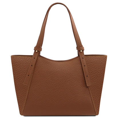 Libra - Long handle leather tote bag | TL142580
