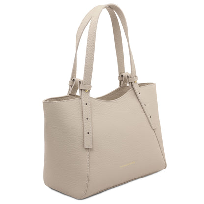 Libra - Long handle leather tote bag | TL142580