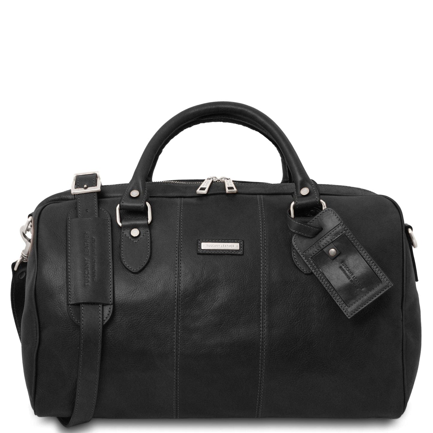 Lisbona - Travel leather duffel bag - Small size | TL142441 - Premium Leather Travel bags - Shop now at San Rocco Italia