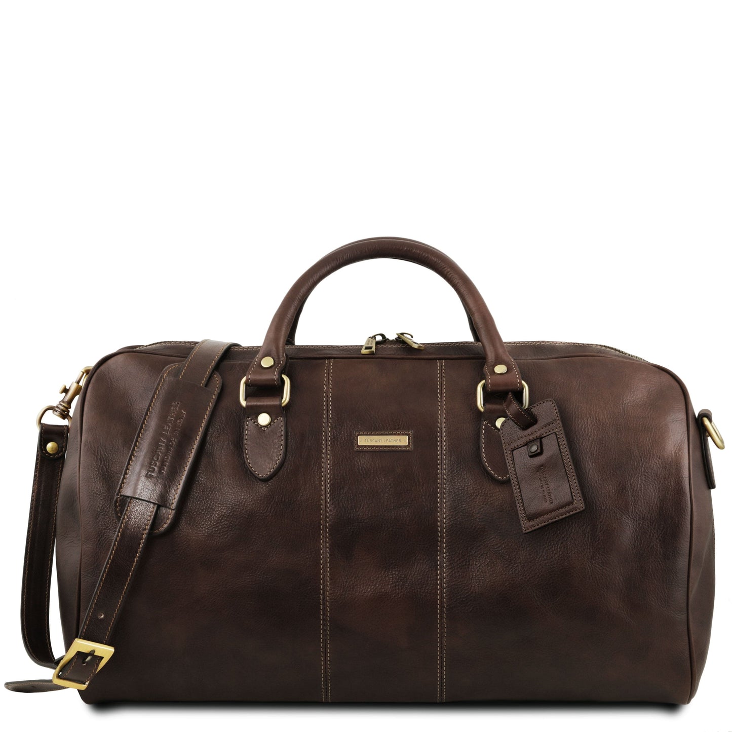 Lisbona - Travel leather duffel bag - Large size - Matte leather | TL141657 - Premium Leather Travel bags - Shop now at San Rocco Italia