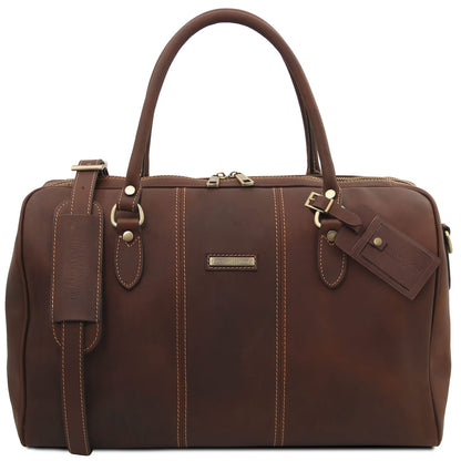 Lisbona - Travel leather duffel bag - Small size | TL142558
