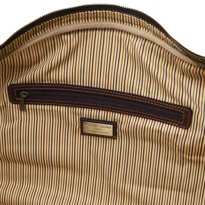 Lisbona - Travel leather duffel bag - Small size | TL142558