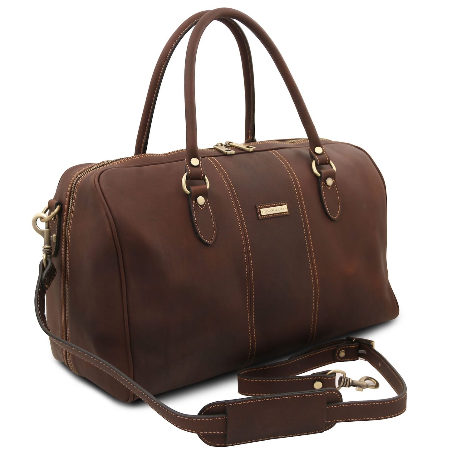 Lisbona - Travel leather duffel bag - Small size | TL142558