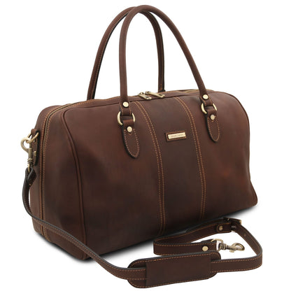 Lisbona - Travel leather duffel bag - Small size | TL142558