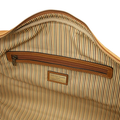 Lisbona - Travel leather duffel bag - Small size | TL142558