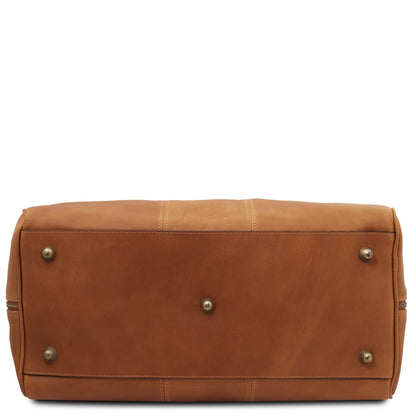 Lisbona - Travel leather duffel bag - Small size | TL142558