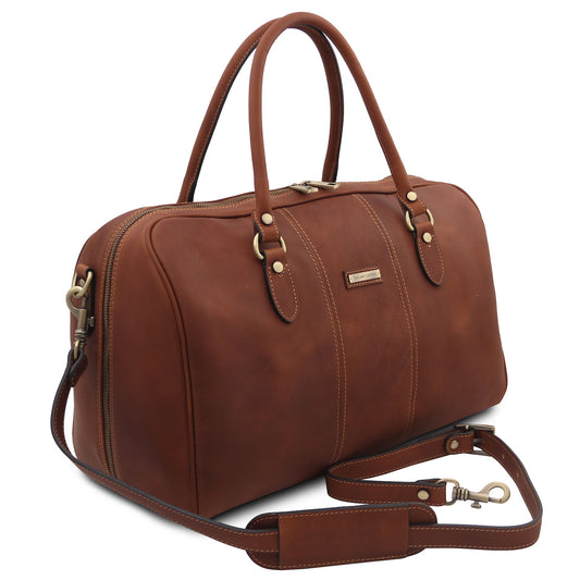 Lisbona - Travel leather duffel bag - Small size | TL142558