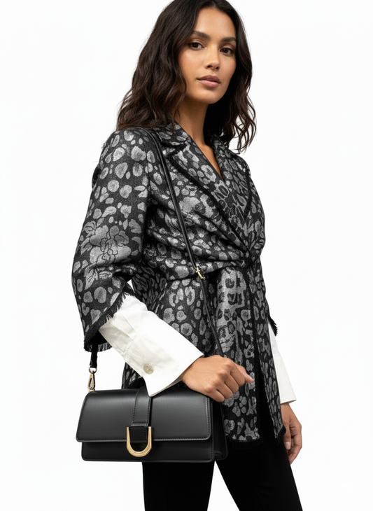 Leather shoulder bags Livorno – Italian Leather Shoulder Bag – Black San Rocco Italia